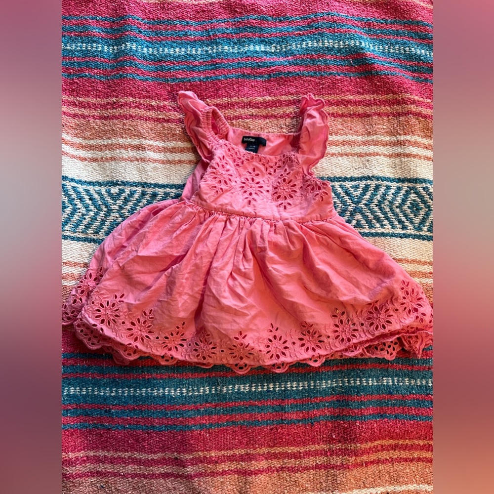 Baby Gap Pink Eyelet Dress